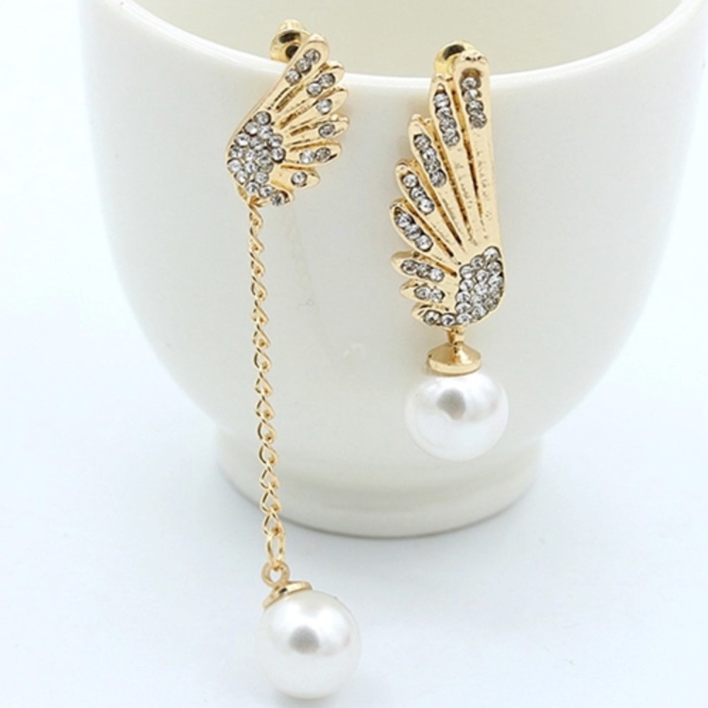 Asymmetrical Rhinestone Earrings! New